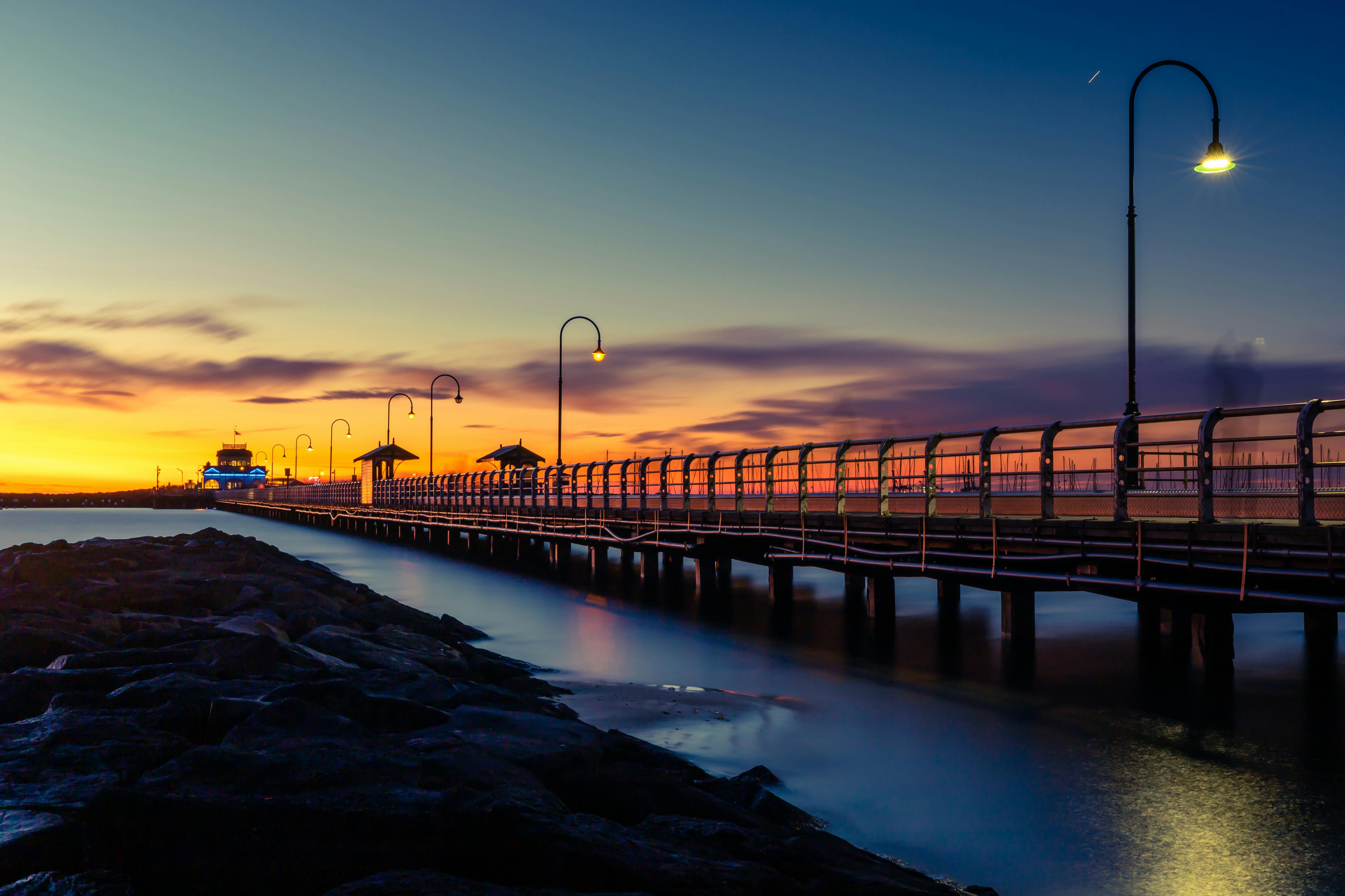 St Kilda Pier at sunset, Melbourne